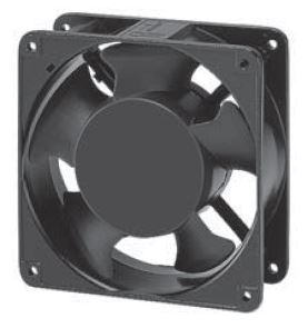 120x120x38 mm, 230V 1~ 50/60Hz, 165/200 m3/h, rodamiento bolas, conector fast-on, protección motor impedancia, clase I, IP20, CE